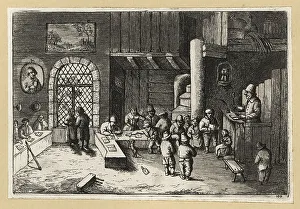 David Deuchar Prints: European school scene from the 17th century
