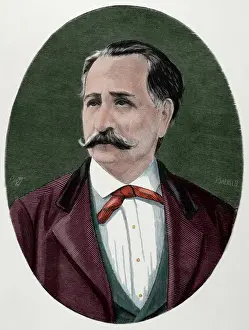 Eusebio Prints: Eusebio Lillo (1826-1910). Chilean poet and politician. Engr