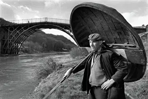 Philip Prints: Eustace Rogers, the last coracle man of Ironbridge, Shropshire