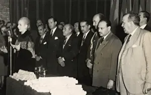Buenos Prints: Eva Peron giving a speech to graduate students