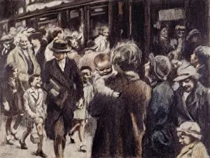 Evacuation Prints: Evacuation of Children, Great Northern Railway Station, Belf