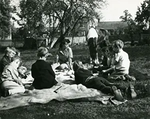 Joins Prints: EVACUEES PICNIC 1940S