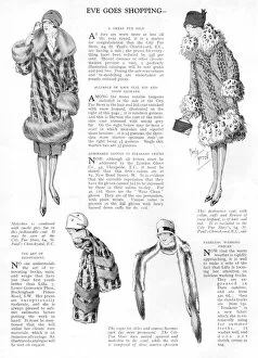 Images Dated 22nd January 2016: Eve goes shopping in London, 1926 at the City Fur Store