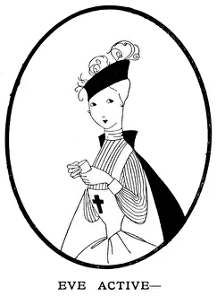 Eve in Tatler as a nurse, WW1