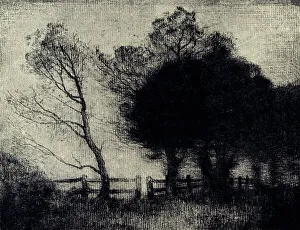 Drypoint Prints: Evening