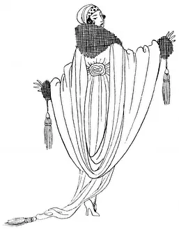 Voluminous Prints: Evening cape 1918