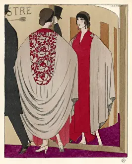 Voluminous Prints: Evening Cape Coat 1922