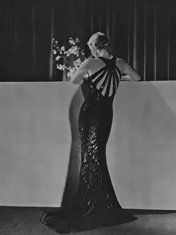 Straps Prints: Evening dress by Patrick Perrott, 1934