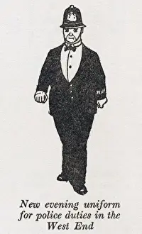 Conspicuous Prints: Evening dress Police uniform / W H Robinson