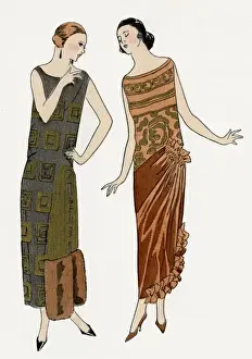 Evening dresses by Drecoll, and Philippe and Gaston
