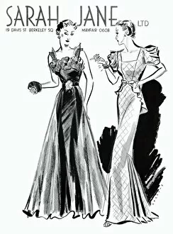 Juliet Collection: Two evening gowns by Sarah Jane 1936