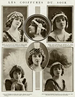 Hairstyles Collection: Evening hairstyles 1912