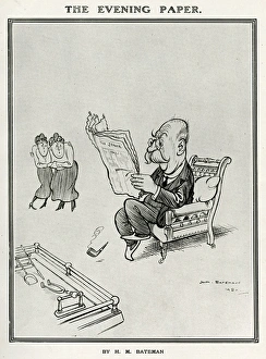 Images Dated 1st March 2017: The Evening Paper by H. M. Bateman