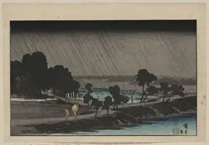 Evening rain at Azuma Shrine