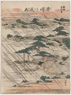 Evening rain at Karasaki