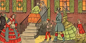 X Mas Prints: Evening Street Scene