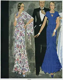 Diaphanous Prints: Evening Wear 1931