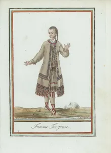 Racism Prints: Evenks or Tungusic woman of Siberia
