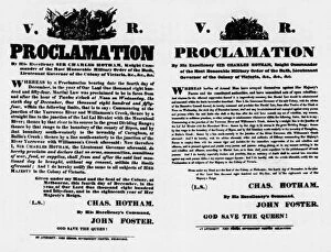 Proclamation Collection: Events / Australia / 1854
