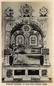Waltham Prints: Everard Memorial - Great Waltham Church, Essex