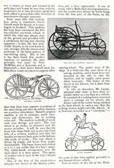 The Evolution of the Cycle -- tricycle and two bicycles