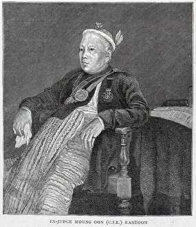 Burma Collection: Ex-Judge Moung Oon, Rangoon, Burma