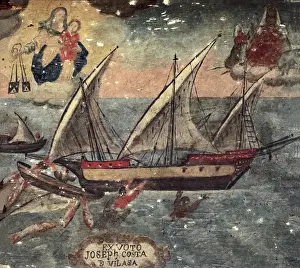 Aureole Prints: Ex voto of sailor Joseph Costa de Vilasa. Painting