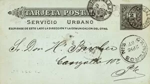 Example of an early postcard, Argentina, South America