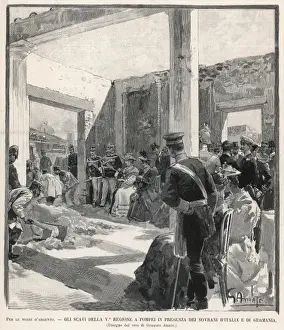 The excavations at Pompeii