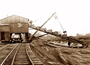 Excavator at Latchford, Manchester Ship Canal