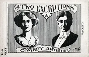 The Two Exceptions, Comedy Artistes Date: early 20th century