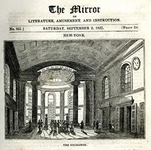 Images Dated 27th February 2020: The Exchange, New York - The Mirror Vol. XXX 1837