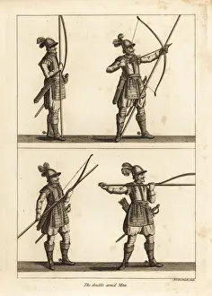 Respecting Prints: Exercise of the double-armed man with bow and pike