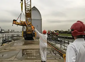 Exercise Tideway at the Thames Barrier, Woolwich