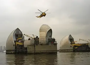Exercise Tideway at the Thames Barrier, Woolwich