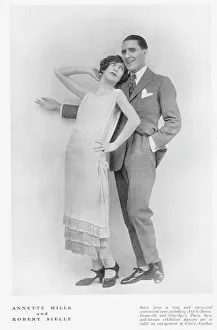 Dancers Prints: Exhibition dancers Annette Mills and Robert Seille