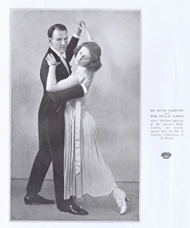 Clarke Gallery: Exhibition dancers Victor Silvester and Phyllis Clarke