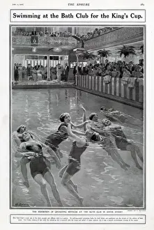 Dover Prints: Exhibition of life-saving techniques at the Bath Club in Dover Street