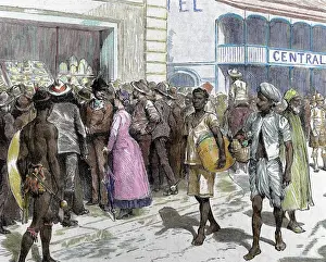 Durban Prints: Exhibition of native gold nuggets. Durban. South Africa
