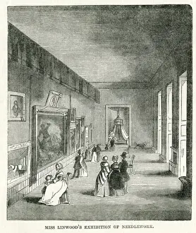 Savile Prints: Exhibition of needlework by Mary Linwood, London