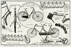 Images Dated 17th January 2017: Exhibits at the Stanley Club Cycle Show 1896