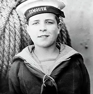 Grays Prints: An Exmouth boy, Training Ship Exmouth, early 1900s