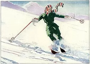 Ensemble Collection: Expert skier, 1931