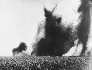 Mine exploding 1917