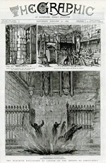 Images Dated 31st August 2016: Explosions at Houses of Parliament 1885