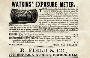 Exposure Prints: Exposure meter advertisement