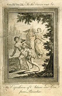 The expulsion of Adam and Eve from Paradise