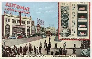 Dining Prints: Exterior - Automat Dining Room, Times Square, New York, USA