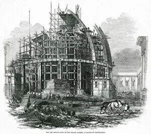 Libraries Gallery: Exterior of British Museum - reading room 1855