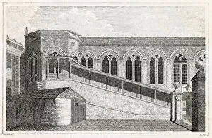 Crosby Collection: Exterior of Crosby Hall, Bishopsgate. Date: 1813